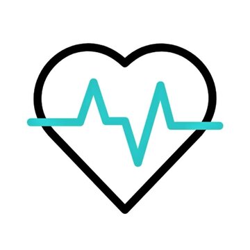 Heart Rate Monitor Icon Healthcare, Medical, and Wellness Symbol