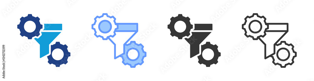 Aufkleber Conversion Optimization icon set multiple style collection