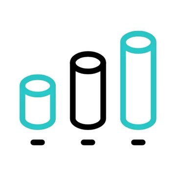 Ascending Cylinders  Growth, Progress, and Data Visualization Chart