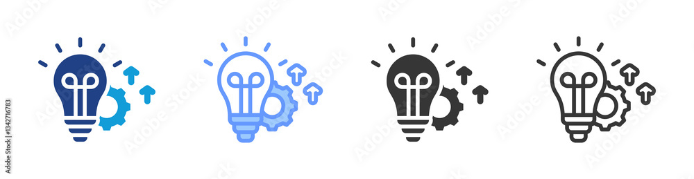 Aufkleber evolve icon set multiple style collection