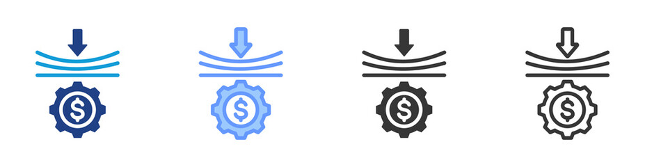 Resilience icon set multiple style collection