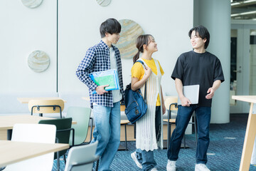 大学生たち【撮影協力:スカパー東京メディアセンター】	