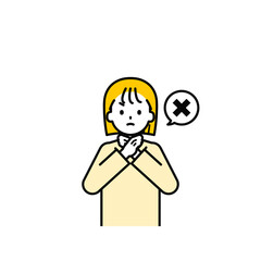 上半身のポーズ_シンプルな私服の女の子14