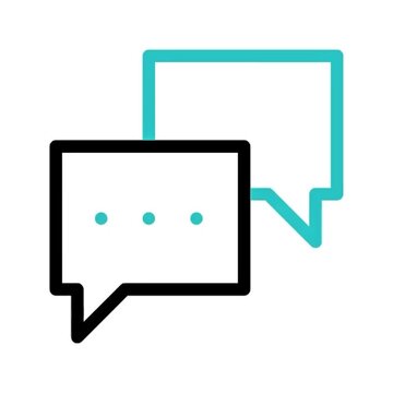 Effective Communication Icons Representing Conversation and Dialogue