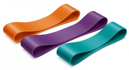 Colorful Resistance Bands for Fitness Training and Exercise Equipment
