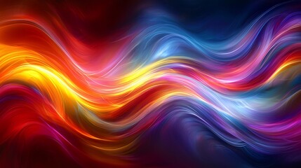 Obraz premium Vibrant Wave Energy Abstract Background.