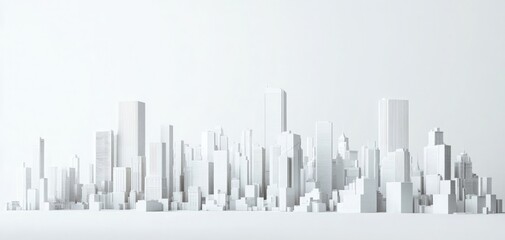 White background, New York City skyline