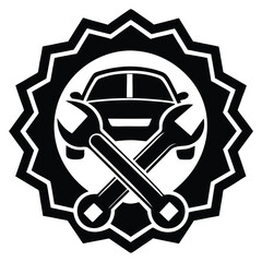 Simple vector illustration of a shield helmet and sword as symbols and icons