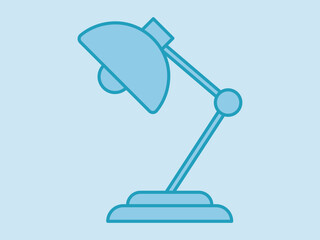 Desk Lamp icon. Furniture and Interior vector icon concept. Simple vector line icon.