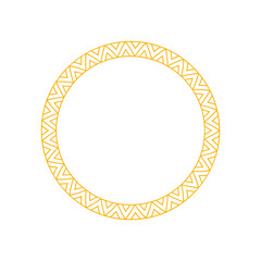 gold ethnic chain shape ornament