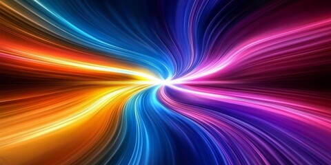 Fototapeta premium Generative art showcases an innovative approach to color and light.