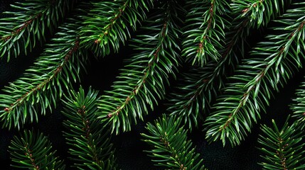 Natural green fir branches provide a perfect touch for seasonal decor.