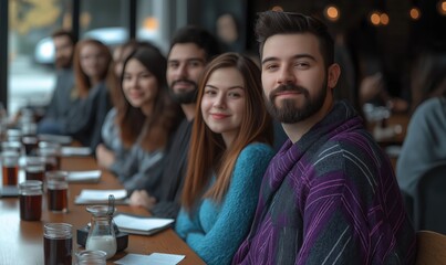 Students engage in a vibrant virtual classroom, collaborating and sharing ideas in a modern learning environment