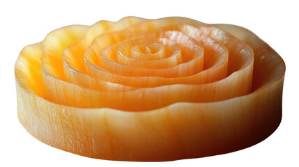 Melon Rose: A beautifully carved melon transformed into a stunning rose, showcasing the art of culinary creativity.