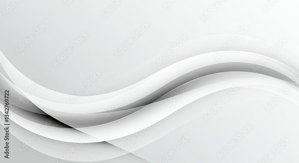 Aufkleber a white line with a wave pattern