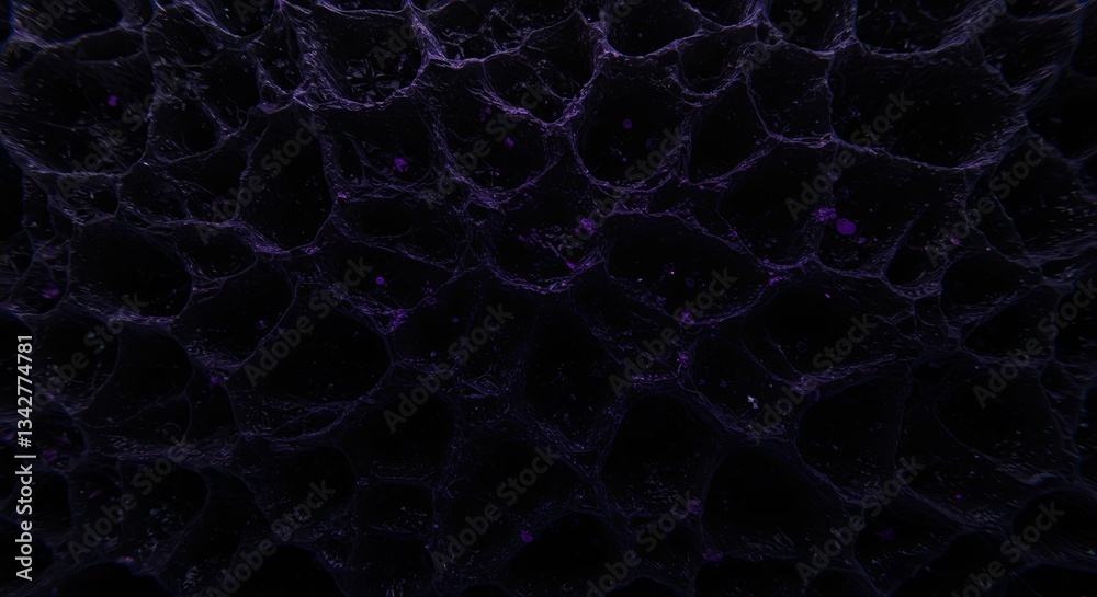 Aufkleber a close up of a black and purple background with a lot of small dots