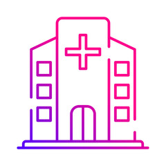 Obraz premium Hospital icon