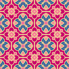 pattern batik flower damask ethnic boho ikat texture tribal geometric background