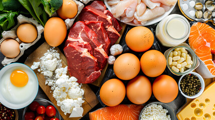 Visual Guide to Diverse Dietary Sources Rich in Essential Vitamin B12