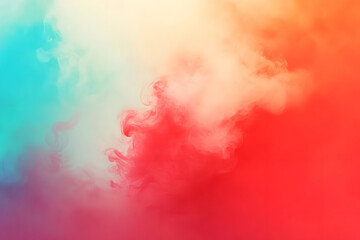 Vibrant Color Smoke Swirls Abstractly