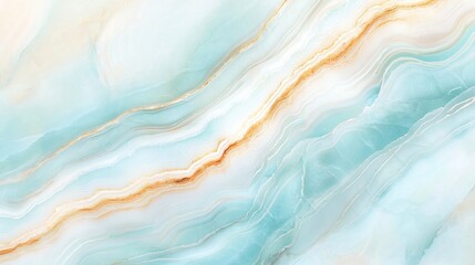 Obraz premium Serene Abstract Background of Soft Blue and Gold Wave Patterns