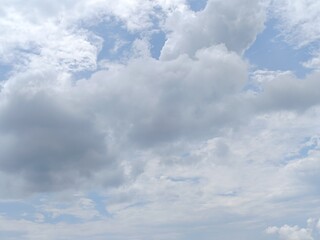 blue sky with white clouds