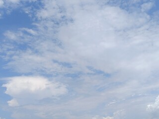 blue sky and clouds