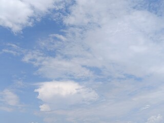 Obraz premium blue sky with white clouds