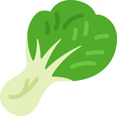 チンゲン菜のアイコンのイラスト