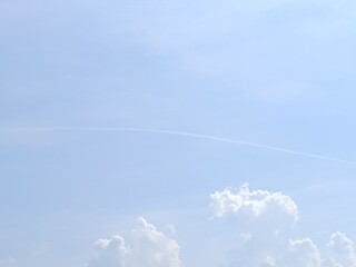 Picture of blue sky with white clouds.