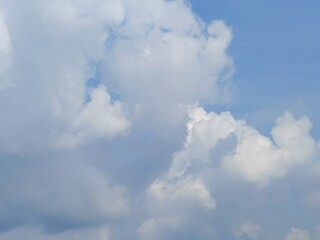 Picture of blue sky with white clouds.