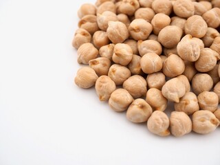 신선한 유기농 콩, 병아리콩