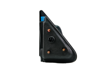 Close-up of a Ford car door mirror on a White Background. Car Side Mirror with Blank mirror reflection. 