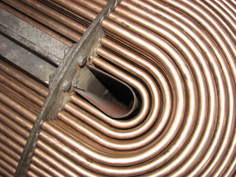 Shell and tube heat exchanger HKV with U-shaped tubes, compensator, floating head is used in such fields as mechanical engineering, oil and gas, metallurgy, chemical, power.