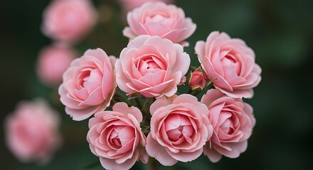 Naklejka premium Blooming Pink Roses