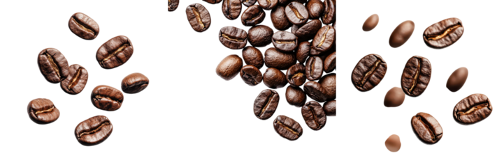 A close up view of freshly roasted coffee beans showcasing their rich aromatic texture and deep brown color