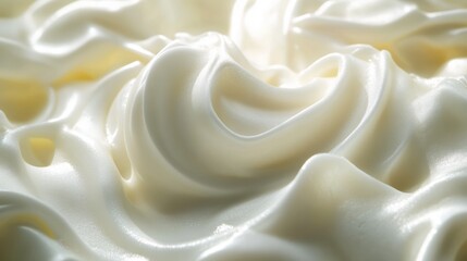 Obraz premium A delicate white foam sample of face cleansing mousse, ready to unveil a refreshed and radiant complexion.