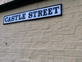 Fototapeta premium Castle Street sign in Cambridge, United Kingdom