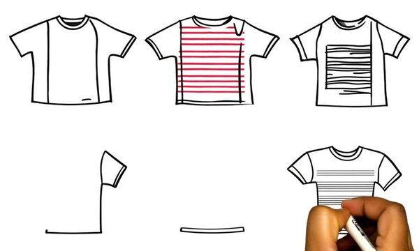 vector illustration of a t shirt