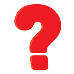 Question mark silhouette icon. Question mark or ask mark icon vector illustration design. Question mark vector silhouette on white background. Variety Design.