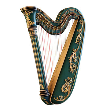 recommend clip art: a beautiful harp