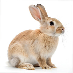 Cute Rabbit on white background