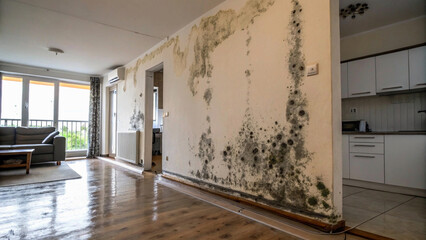 Apartment owners beware: Large mildew stains can deteriorate indoor air quality.condition, inspection, professional, property, management