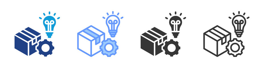 New Product Management icon set multiple style collection