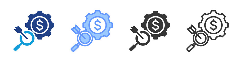 Niche icon set multiple style collection