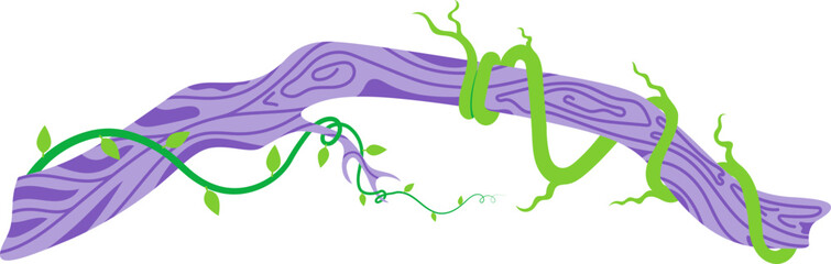 Twisted Branch with Green Vine