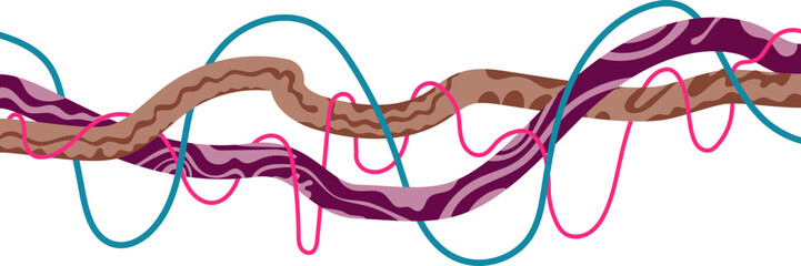 Twisted Branch with Green Vine