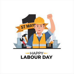 Happy Labour Day Illustration