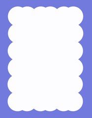 Empty pink blue yellow nude color orange green purple curl frame template