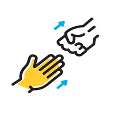 Multi color icon for abandon